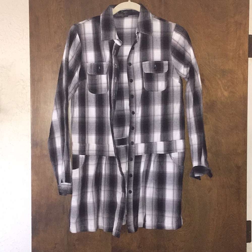 Long Button Down Top